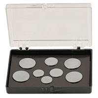 Nano-Tec AB8 AFM magnetic disc storage box for eight AFM discs, 72x51x12.5mm